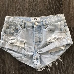 One Teaspoon Denim Shorts